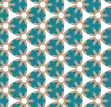 Geometrik şekilli kusursuz desen, vektör illüstrasyonu