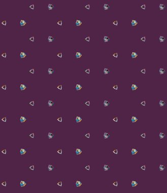 Geometrik şekilli kusursuz desen, vektör illüstrasyonu