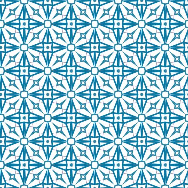 Geometrik şekilli kusursuz desen, vektör illüstrasyonu