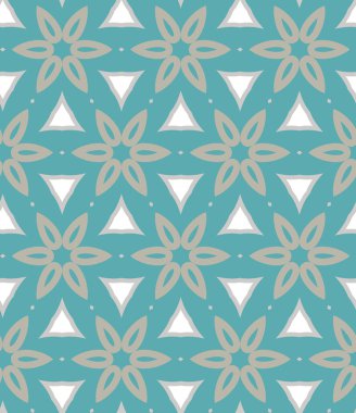 Geometrik şekilli kusursuz desen, vektör illüstrasyonu