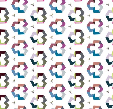 soyut kaleydoskop kumaş dikişsiz arkaplan, vektör illüstrasyonu 