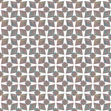 Geometrik şekilli kusursuz desen, vektör illüstrasyonu