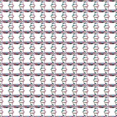 Geometrik şekilli kusursuz desen, vektör illüstrasyonu