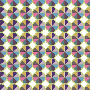 soyut kaleydoskop kumaş dikişsiz arkaplan, vektör illüstrasyonu 