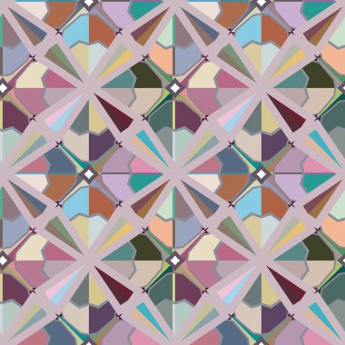 soyut kaleydoskop kumaş dikişsiz arkaplan, vektör illüstrasyonu 