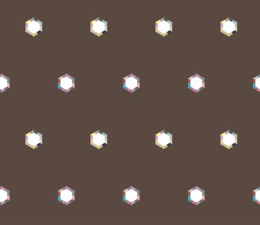 Geometrik şekilli kusursuz desen, vektör illüstrasyonu