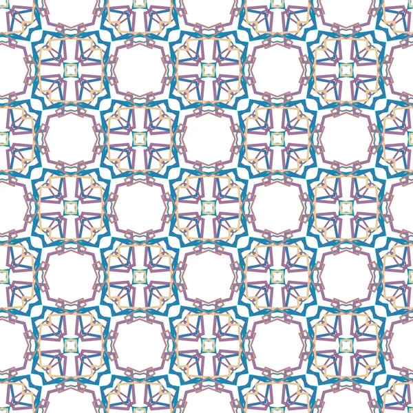 Abstraktes Kaleidoskop Stoff Nahtloser Hintergrund Vektorillustration — Stockvektor