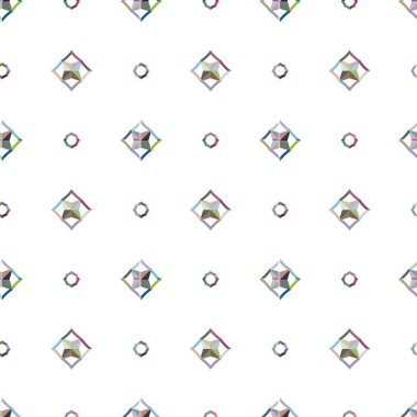 Soyut geometrik şekilli kusursuz desen