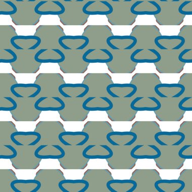 Geometrik şekilli kusursuz desen, vektör illüstrasyonu