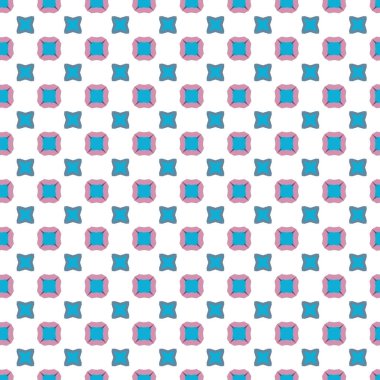 Geometrik şekilli kusursuz desen, vektör illüstrasyonu