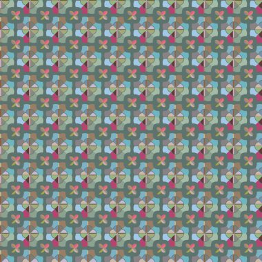 soyut kaleydoskop kumaş dikişsiz arkaplan, vektör illüstrasyonu 