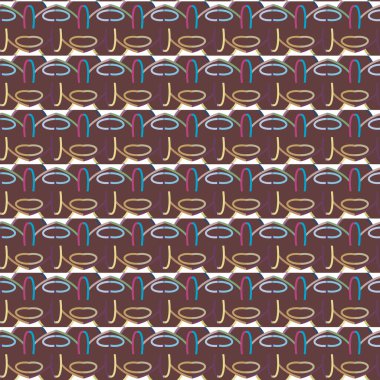 Geometrik şekilli kusursuz desen, vektör illüstrasyonu