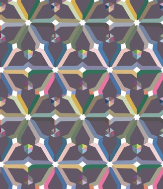soyut kaleydoskop kumaş dikişsiz arkaplan, vektör illüstrasyonu 