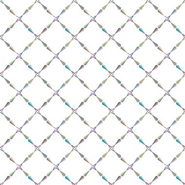 Geometrik şekilli kusursuz desen, vektör illüstrasyonu