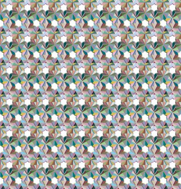 Geometrik şekilli kusursuz desen, vektör illüstrasyonu