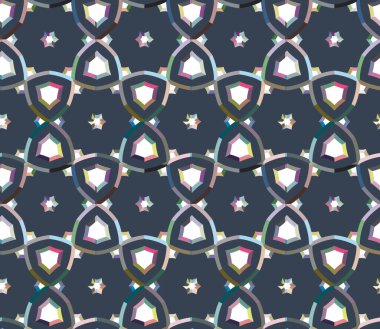 soyut kaleydoskop kumaş dikişsiz arkaplan, vektör illüstrasyonu 