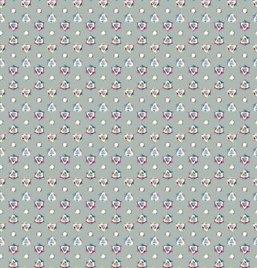 soyut kaleydoskop kumaş dikişsiz arkaplan, vektör illüstrasyonu 