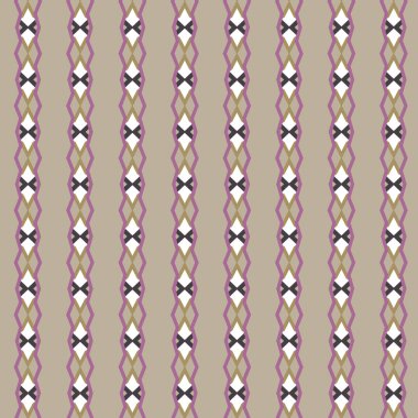 Kafeste geometrik desen var. Kusursuz vektör illüstrasyonu. 