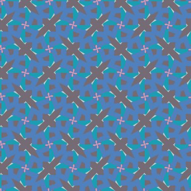 Kafeste geometrik desen var. Kusursuz vektör illüstrasyonu. 