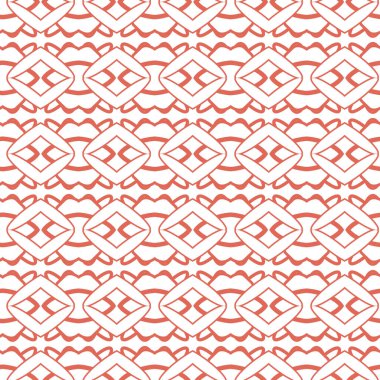 Geometrik şekilli kusursuz desen, vektör illüstrasyonu