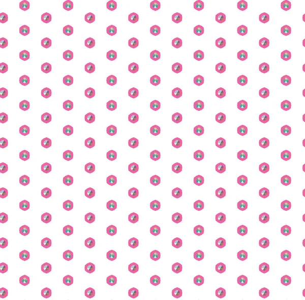 Seamless Pattern Geometric Shapes Vector Illustration — Stock Vector