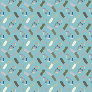 Soyut geometrik şekilli kusursuz desen