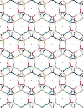 Soyut geometrik şekilli kusursuz desen