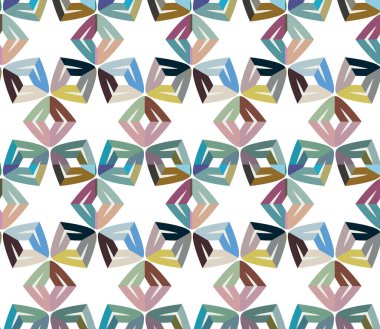soyut kaleydoskop kumaş dikişsiz arkaplan, vektör illüstrasyonu 
