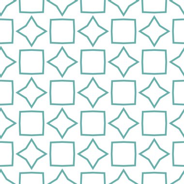 Geometrik şekilli kusursuz desen, vektör illüstrasyonu