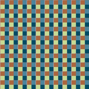 Geometrik şekilli kusursuz desen, vektör illüstrasyonu