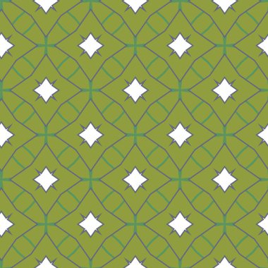 Geometrik şekilli kusursuz desen, vektör illüstrasyonu