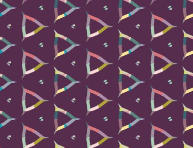 soyut kaleydoskop kumaş dikişsiz arkaplan, vektör illüstrasyonu 