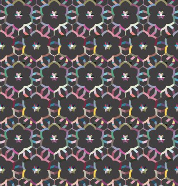 Soyut geometrik şekilli kusursuz desen