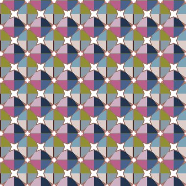 soyut kaleydoskop kumaş dikişsiz arkaplan, vektör illüstrasyonu 