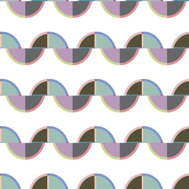 Geometrik şekilli kusursuz desen, vektör illüstrasyonu