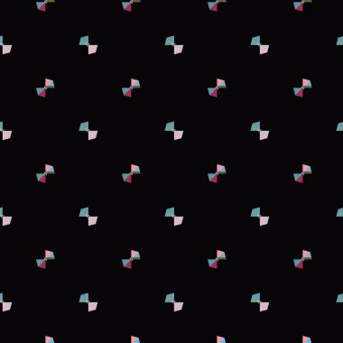 Geometrik şekilli kusursuz desen, vektör illüstrasyonu