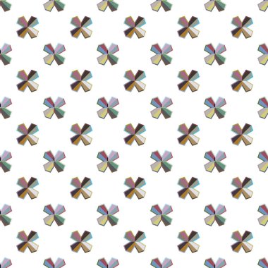 Geometrik şekilli kusursuz desen, vektör illüstrasyonu