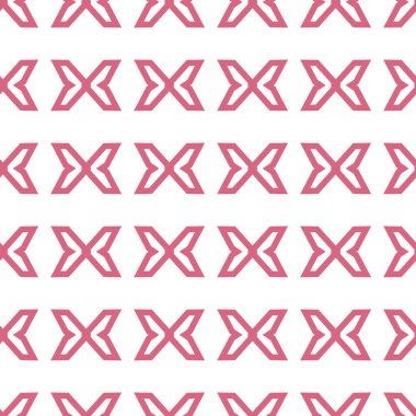 Geometrik şekilli kusursuz desen, vektör illüstrasyonu