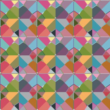 soyut kaleydoskop kumaş dikişsiz arkaplan, vektör illüstrasyonu 