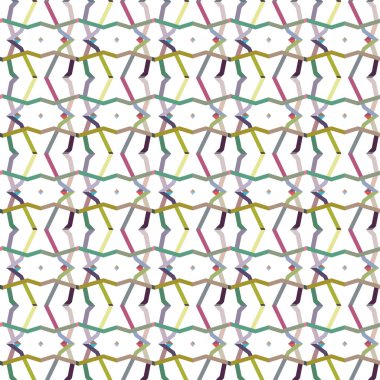 Geometrik şekilli kusursuz desen, vektör illüstrasyonu