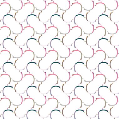 Geometrik şekilli kusursuz desen, vektör illüstrasyonu