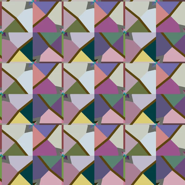 Abstrakter Hintergrund Mit Dekorativen Geometrischen Formen — Stockvektor
