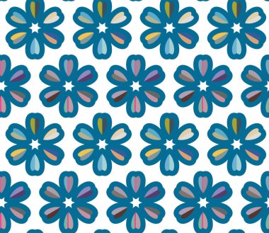 Geometrik şekilli kusursuz desen, vektör illüstrasyonu