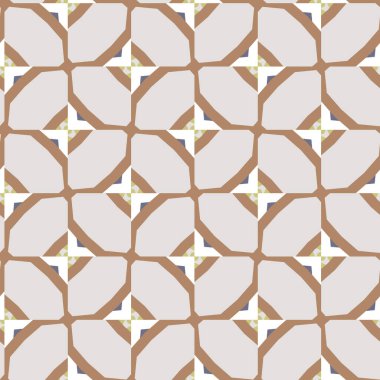 Geometrik şekilli kusursuz desen, vektör illüstrasyonu