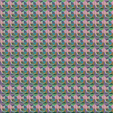 soyut kaleydoskop kumaş dikişsiz arkaplan, vektör illüstrasyonu 