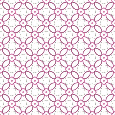 Geometrik şekilli kusursuz desen, vektör illüstrasyonu