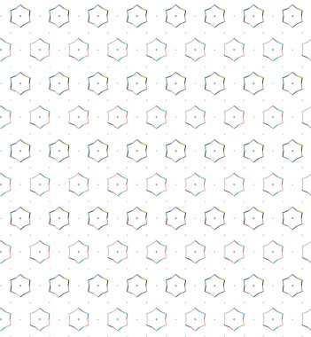 Geometrik şekilli kusursuz desen, vektör illüstrasyonu