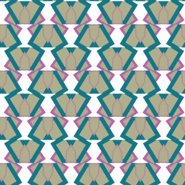 soyut kaleydoskop kumaş dikişsiz arkaplan, vektör illüstrasyonu 