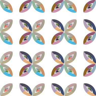 soyut kaleydoskop kumaş dikişsiz arkaplan, vektör illüstrasyonu 