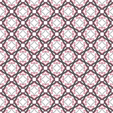 Geometrik şekilli kusursuz desen, vektör illüstrasyonu